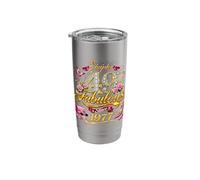 Chapter 49 Fabulous Since 1977 49th Birthday Women Girls Stainless Steel Insulated Tumbler