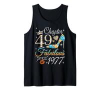Chapter 49 Fabulous Since 1977 49th Birthday Women Girls Tank Top