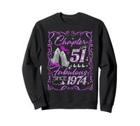 Chapter 51 Fabulous Since 1974 Diamond Heels 51st Birthday Sweatshirt