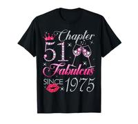 Chapter 51 Fabulous Since 1975 51st Birthday Gift for Women T-Shirt