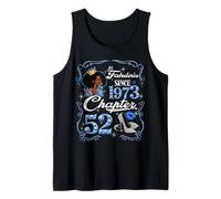 Chapter 52 Fabulous Since 1973 52nd Diamond Birthday Queen Tank Top