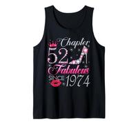 Chapter 52 Fabulous Since 1974 52nd Birthday Gift for Women Tank Top