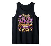 Chapter 52 Fabulous Since 1974 52nd Birthday Women Girls Tank Top