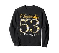 Chapter 53 Fabulous EST 1973 53rd Birthday Queen Diamond Sweatshirt