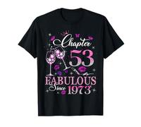 Chapter 53 Fabulous EST 1973 53rd Birthday Queen Diamond T-Shirt