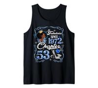 Chapter 53 Fabulous Since 1972 53rd Diamond Birthday Queen Tank Top