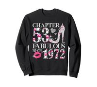 Chapter 53 Fabulous Since 1972 Diamond Heels 53rd Birthday Sweatshirt