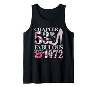 Chapter 53 Fabulous Since 1972 Diamond Heels 53rd Birthday Tank Top