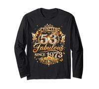 Chapter 53 Fabulous Since 1973 53rd Birthday Women Girls Long Sleeve T-Shirt