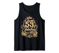 Chapter 53 Fabulous Since 1973 Floral 53rd Birthday Women Tank Top