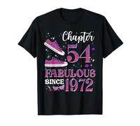 Chapter 54 Fabulous Since 1972 54th Birthday Girl Lady T-Shirt