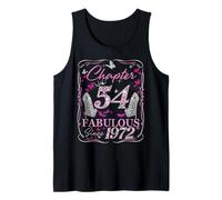Chapter 54 Fabulous Since 1972 High Heel 54th Birthday Women Tank Top