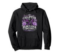 Chapter 54 Fabulous Since 1972 Roses 54th Birthday Women Pullover Hoodie
