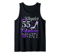 Chapter 55 Fabulous Since 1971 55 Years Old Lady Girls Tank Top