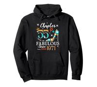 Chapter 55 Fabulous Since 1971 55th Birthday Women Girls Pullover Hoodie
