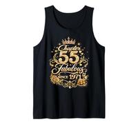 Chapter 55 Fabulous Since 1971 Floral 55th Birthday Women Tank Top