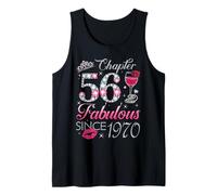 Chapter 56 Fabulous Since 1970 56Th Birthday Gift for Women Tank Top