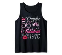Chapter 56 Fabulous Since 1970 56Th Birthday Gift for Women Tank Top