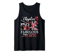 Chapter 56 Fabulous Since 1970 56th Birthday Women Girls Tank Top