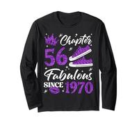 Chapter 56 Fabulous Since 1970 56Th Birthday Women Lady Long Sleeve T-Shirt