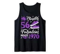Chapter 56 Fabulous Since 1970 56Th Birthday Women Lady Tank Top