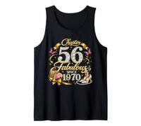 Chapter 56 Fabulous Since 1970 Floral 56th Birthday Women Tank Top