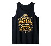 Chapter 56 Fabulous Since 1970 Floral 56th Birthday Women Tank Top