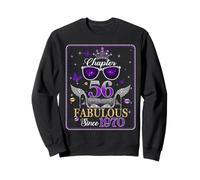 Chapter 56 Fabulous Since 1970 High Heel 56th Birthday Women Sweatshirt