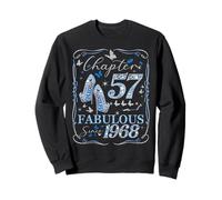 Chapter 57 Fabulous Since 1968 57th Diamond Birthday Queen Sweatshirt