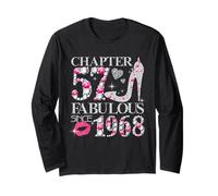Chapter 57 Fabulous Since 1968 Diamond Heels 57th Birthday Long Sleeve T-Shirt