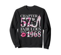 Chapter 57 Fabulous Since 1968 Diamond Heels 57th Birthday Sweatshirt