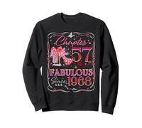 Chapter 57 Fabulous Since 1968 Diamond Heels 57th Birthday Sweatshirt