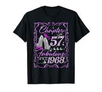 Chapter 57 Fabulous Since 1968 Diamond Heels 57th Birthday T-Shirt