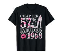 Chapter 57 Fabulous Since 1968 Diamond Heels 57th Birthday T-Shirt