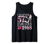 Chapter 57 Fabulous Since 1968 Diamond Heels 57th Birthday Tank Top