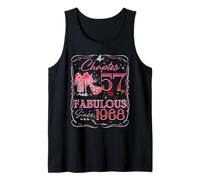 Chapter 57 Fabulous Since 1968 Diamond Heels 57th Birthday Tank Top