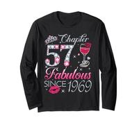 Chapter 57 Fabulous Since 1969 57Th Birthday Gift for Women Long Sleeve T-Shirt