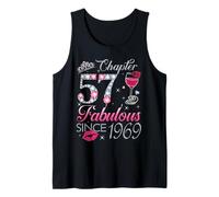 Chapter 57 Fabulous Since 1969 57Th Birthday Gift for Women Tank Top