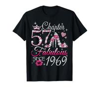 Chapter 57 Fabulous Since 1969 57th Birthday Women Girls T-Shirt