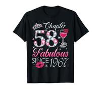 Chapter 58 Fabulous Since 1967 58Th Birthday Gift For Women T-Shirt
