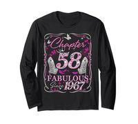 Chapter 58 Fabulous Since 1967 58th Diamond Birthday Queen Long Sleeve T-Shirt