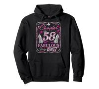 Chapter 58 Fabulous Since 1967 58th Diamond Birthday Queen Pullover Hoodie