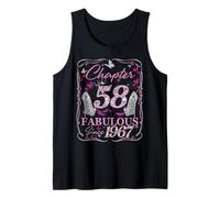 Chapter 58 Fabulous Since 1967 58th Diamond Birthday Queen Tank Top
