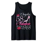 Chapter 58 Fabulous Since 1968 58Th Birthday Gift for Women Tank Top