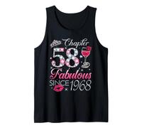 Chapter 58 Fabulous Since 1968 58Th Birthday Gift for Women Tank Top