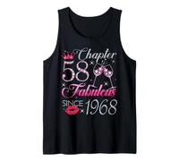 Chapter 58 Fabulous Since 1968 58Th Birthday Gift for Women Tank Top