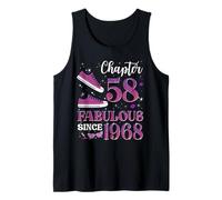 Chapter 58 Fabulous Since 1968 58Th Birthday Girl Lady Tank Top