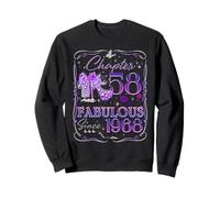 Chapter 58 Fabulous Since 1968 58th Birthday Women Girls Sweatshirt