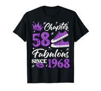 Chapter 58 Fabulous Since 1968 58Th Birthday Women Lady T-Shirt