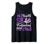 Chapter 58 Fabulous Since 1968 58Th Birthday Women Lady Tank Top